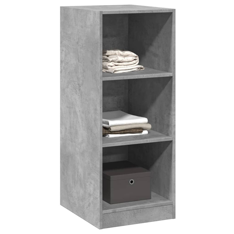 Dulap, gri beton, 48x41x102 cm, lemn prelucrat
