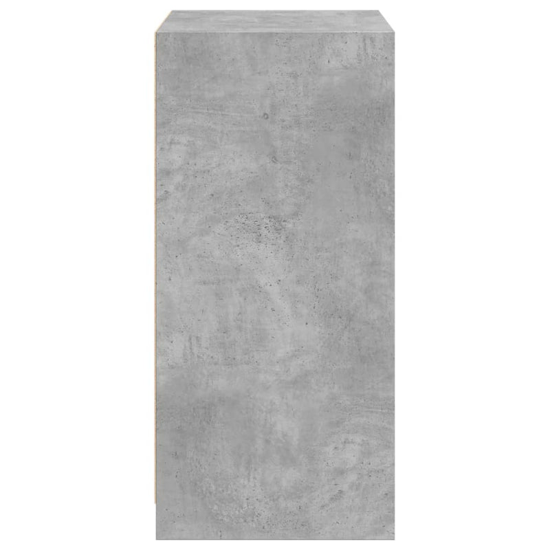 Dulap, gri beton, 48x41x102 cm, lemn prelucrat