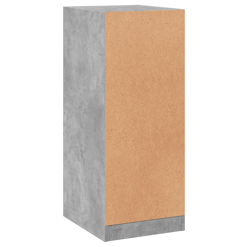 Dulap, gri beton, 48x41x102 cm, lemn prelucrat