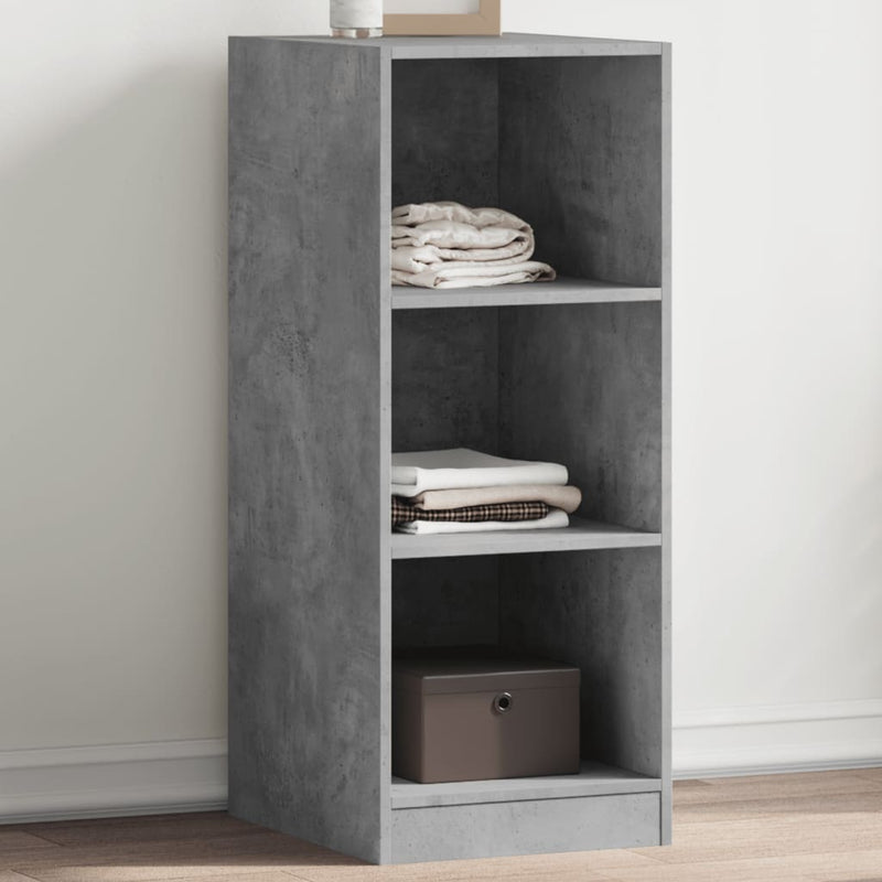Dulap, gri beton, 48x41x102 cm, lemn prelucrat