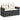 Set canapele de grădină cu perne, 7 piese, negru, poliratan