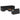Set canapele de grădină cu perne, 10 piese, negru, poliratan