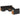 Set canapele de grădină cu perne, 10 piese, negru, poliratan