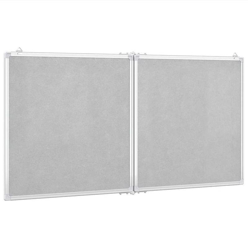Tablă magnetică pliabilă, alb, 120x60x1,7 cm, aluminiu