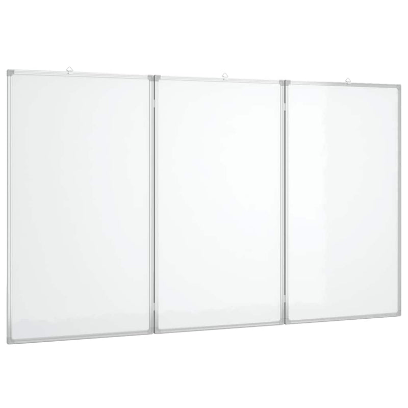 Tablă magnetică pliabilă, alb, 150x80x1,7 cm, aluminiu