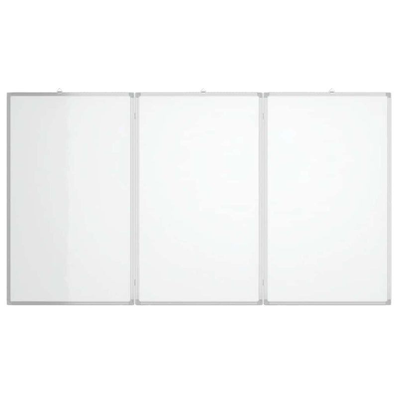 Tablă magnetică pliabilă, alb, 150x80x1,7 cm, aluminiu