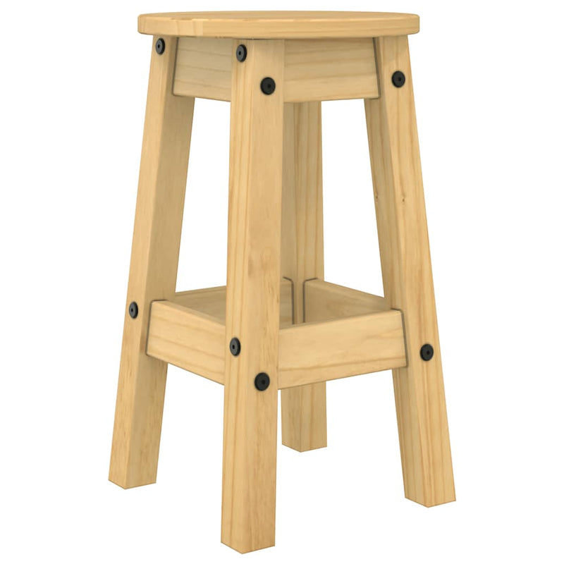 Set mobilier de bar, 3 piese, lemn masiv de pin