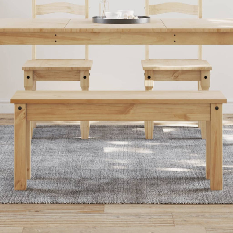 Banchetă de bucătărie PANAMA, 105x30x45 cm, lemn masiv pin