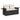 Set mobilier de grădină cu perne, 6 piese, negru, poliratan