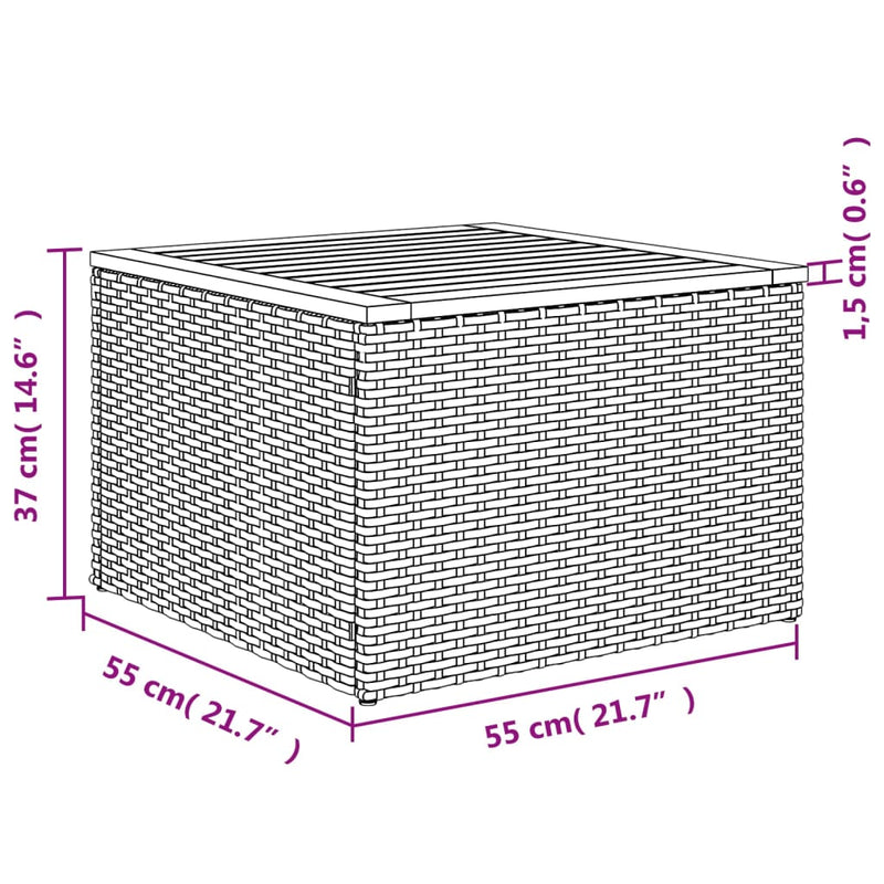Set mobilier de grădină cu perne, 8 piese, negru, poliratan