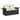 Set canapele de grădină, 12 piese, cu perne, negru, poliratan