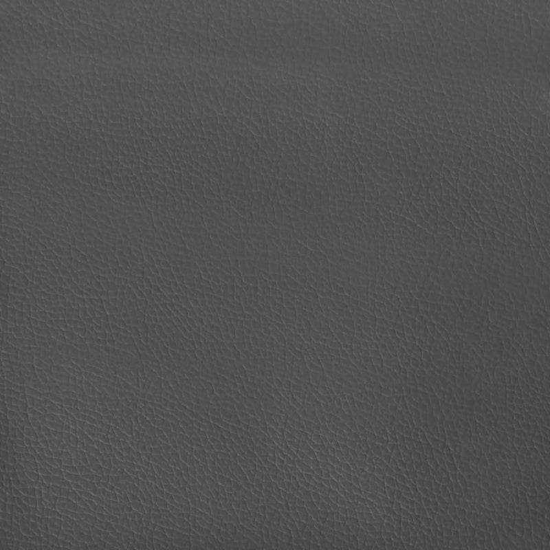 Saltea cu arcuri buzunar, fermitate medie, gri, 120x190x20 cm, piele ecologică