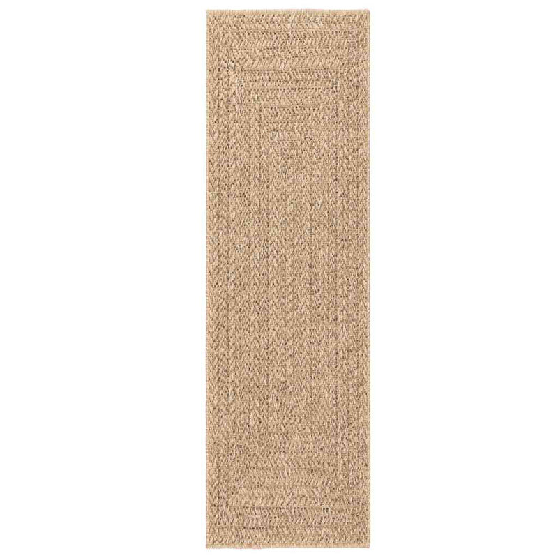 Covor ZIZUR aspect iută, 80x250 cm, pentru interior și exterior