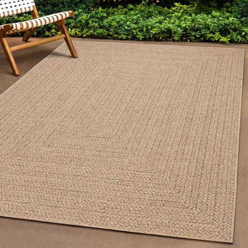 Covor ZIZUR aspect iută, 80x250 cm, pentru interior și exterior