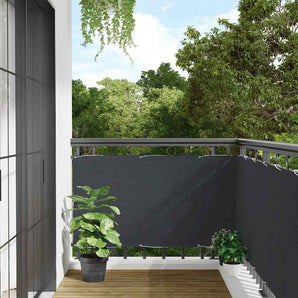 Paravan de balcon, antracit, 400x75 cm, PVC