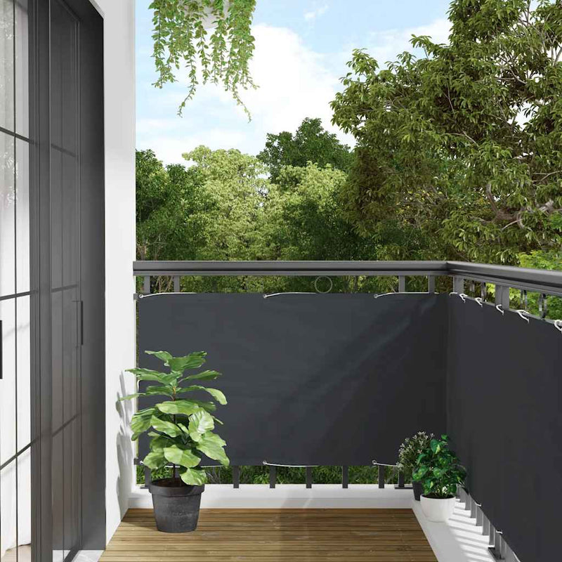 Paravan de balcon, antracit, 400x75 cm, PVC
