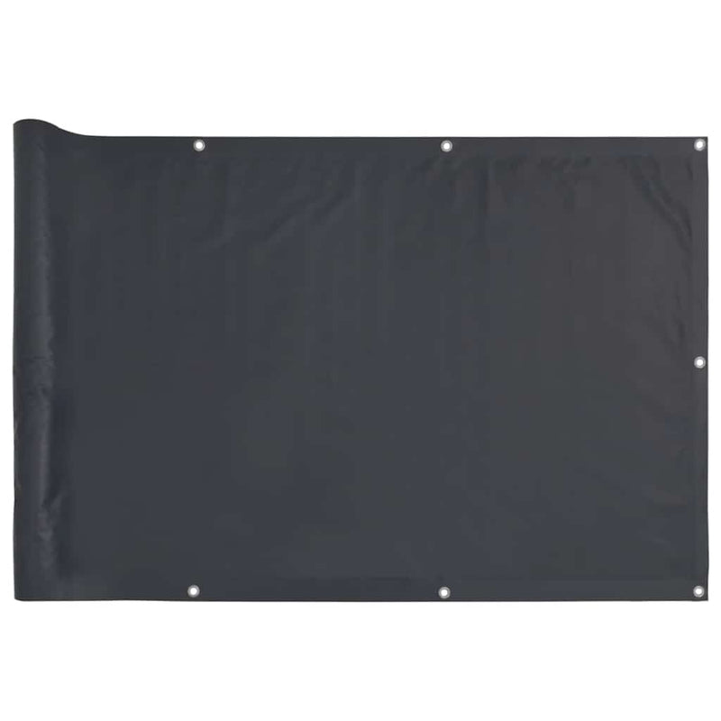 Paravan de balcon, antracit, 400x120 cm, PVC