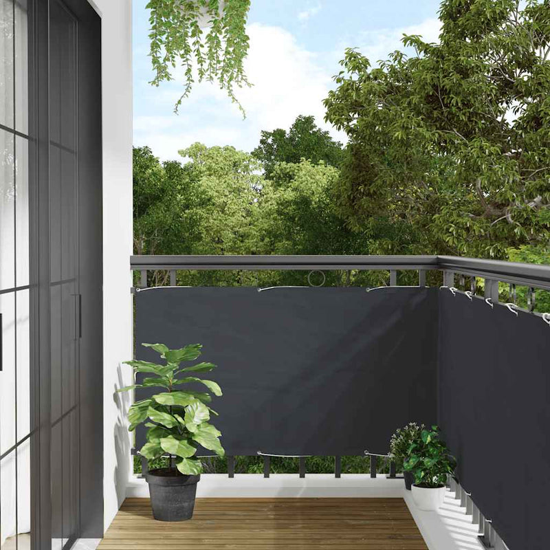 Paravan de balcon, antracit, 400x120 cm, PVC