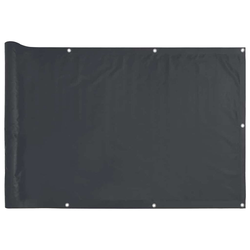 Paravan de balcon, antracit, 500x120 cm, PVC