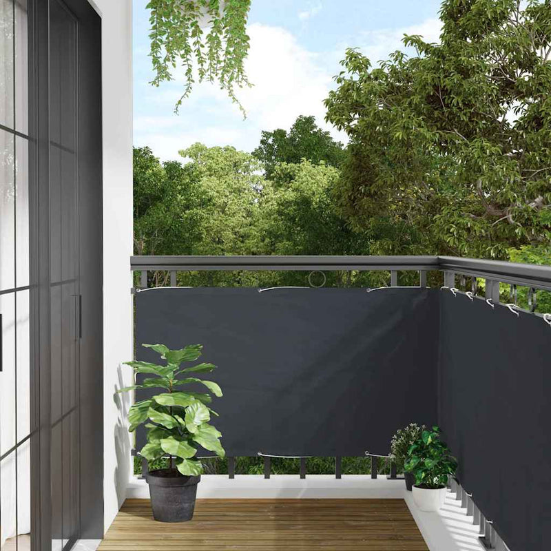 Paravan de balcon, antracit, 500x120 cm, PVC