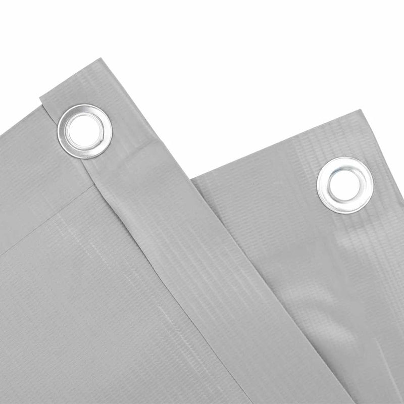 Paravan de balcon, gri, 500x120 cm, PVC