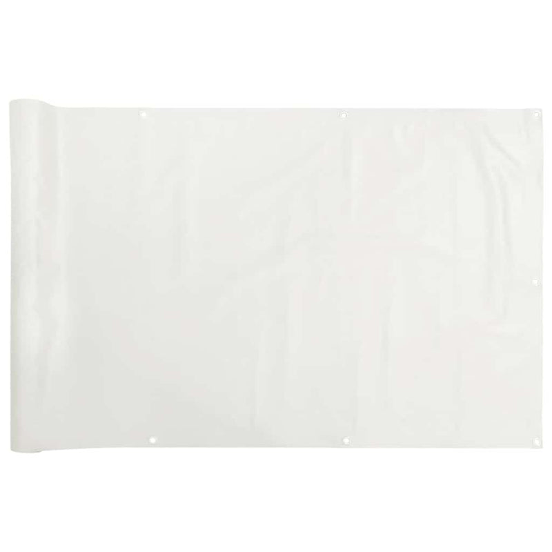 Paravan de balcon, alb, 700x120 cm, PVC