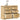 Dulap cu sertare „Corona”, 112x48x91 cm, lemn masiv de pin