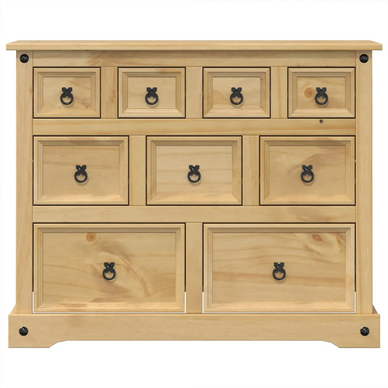 Dulap cu sertare „Corona”, 101x45x82 cm, lemn masiv de pin