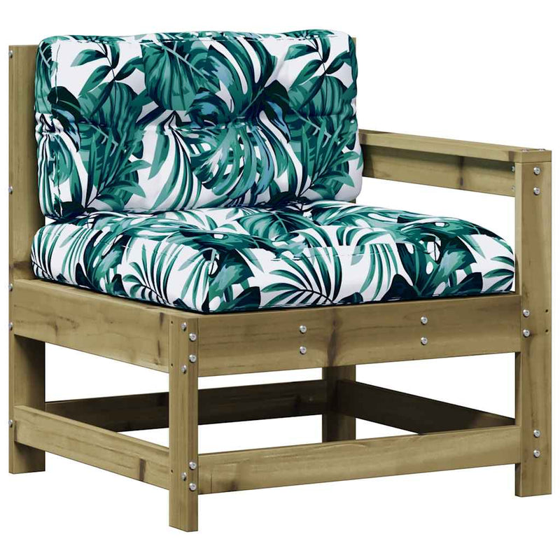 Set mobilier de grădină cu perne, 8 piese, lemn de pin tratat