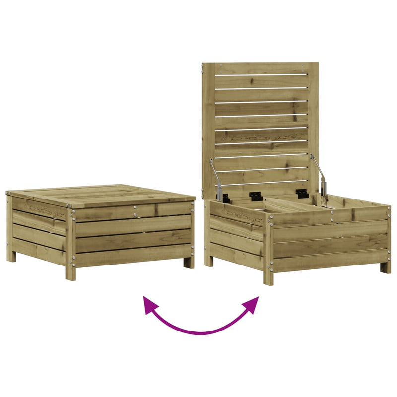 Set mobilier de grădină cu perne, 3 piese, lemn de pin tratat