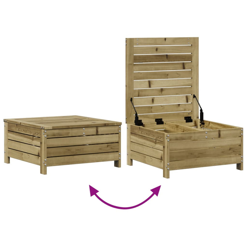 Set mobilier de grădină cu perne, 3 piese, lemn de pin tratat