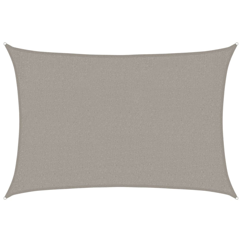 Pânză parasolar gri deschis dreptunghiular 2x2,5m HDPE 160 g/m²