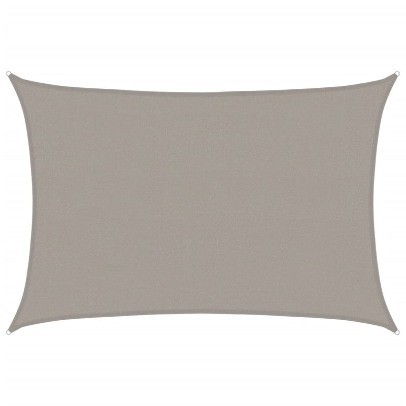 Pânză parasolar gri deschis dreptunghiular 4x5 m HDPE 160 g/m²