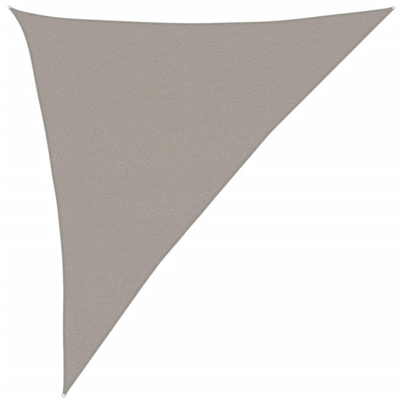 Pânză parasolar gri deschis 3x4x5m HDPE 160 g/m² triunghiular