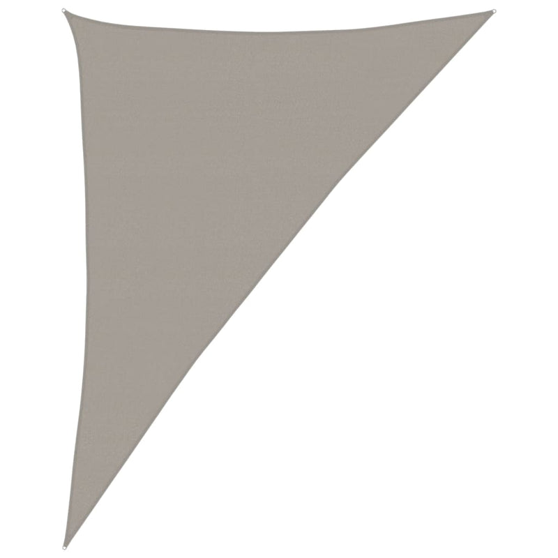 Pânză parasolar gri deschis 4x5x6,8m HDPE 160 g/m² triunghiular
