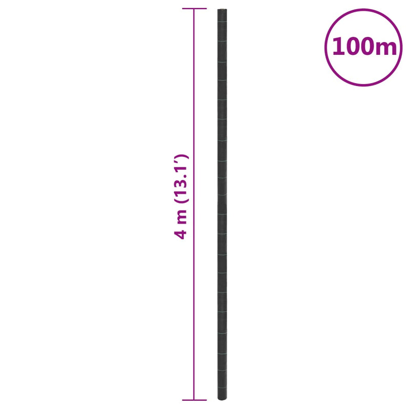 Membrană antiburuieni, negru, 4x100 m, PP