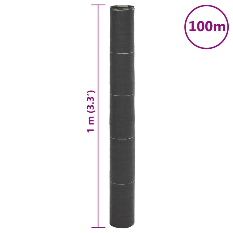 Membrană antiburuieni, negru, 1x100 m, PP