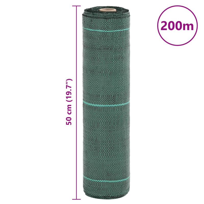 Membrană antiburuieni, verde, 0,5x200 m, PP