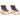 Scaune pliante 2 buc. Material textil albastru