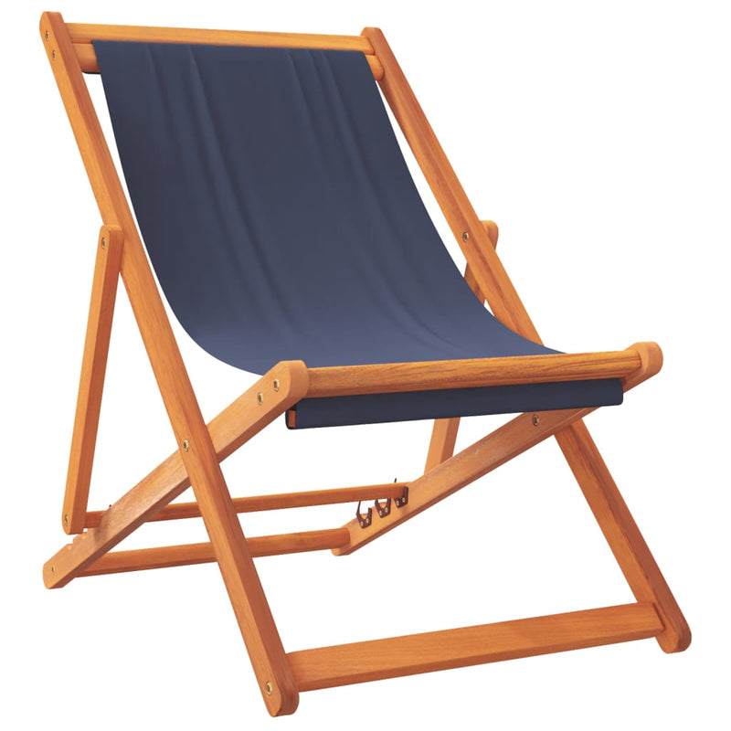 Scaune pliante 2 buc. Material textil albastru