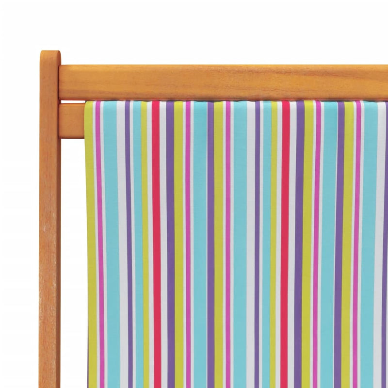 Scaune pliante 2 buc. Material textil multicolor