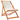 Scaune pliante 2 buc. material textil alb crem