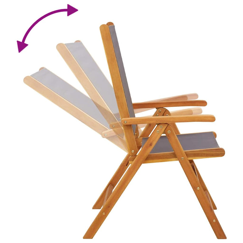 Scaune pliante rabatabile, 4 buc., material textil antracit și lemn masiv