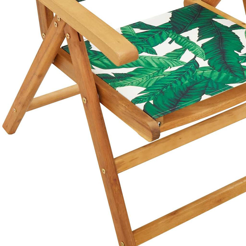 Scaune pliante rabatabile, 6 buc., material textil verde și lemn masiv