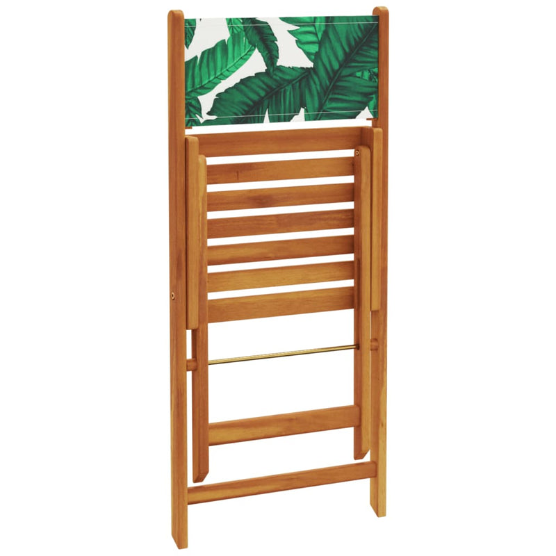 Scaune pliante 6 buc. Material textil verde și lemn masiv