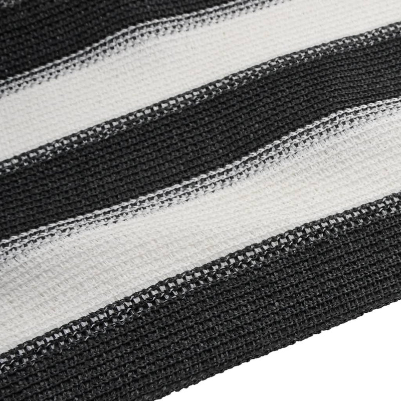 Plasă protecție intimitate antracit/alb 1,5x25 m HDPE 75 g/m²