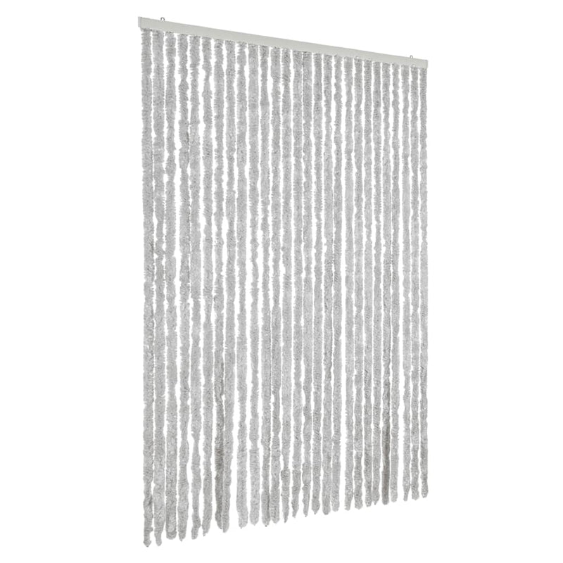 Perdea pentru insecte, gri, 118x220 cm, chenille