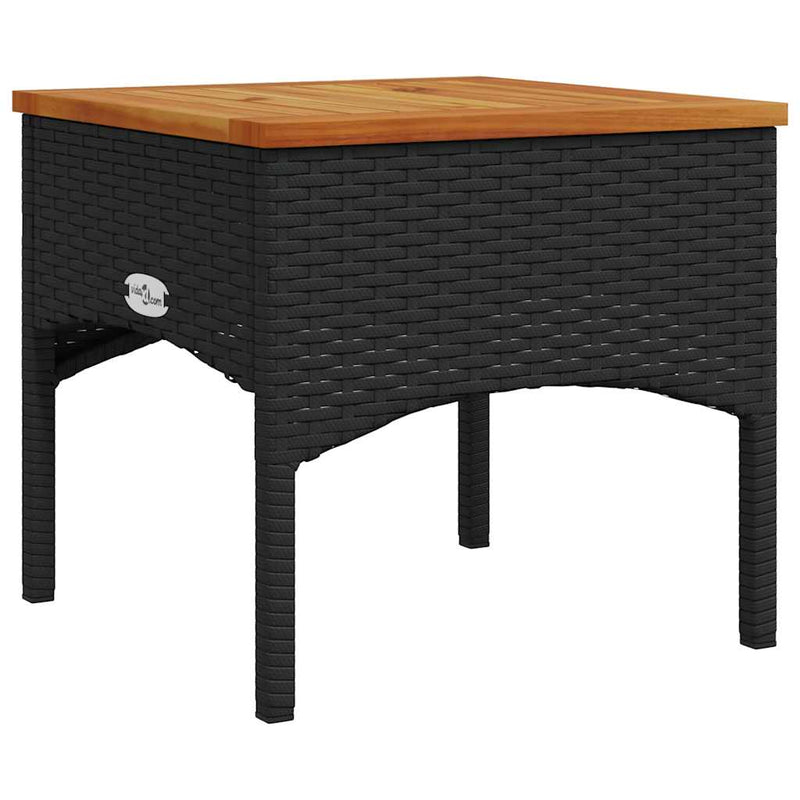 Set mobilier de grădină cu perne, 3 piese, negru, poliratan