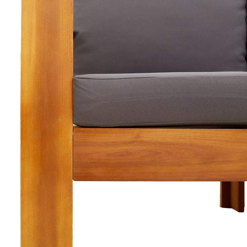 Set de canapele de grădină cu perne, 8 piese, lemn masiv acacia