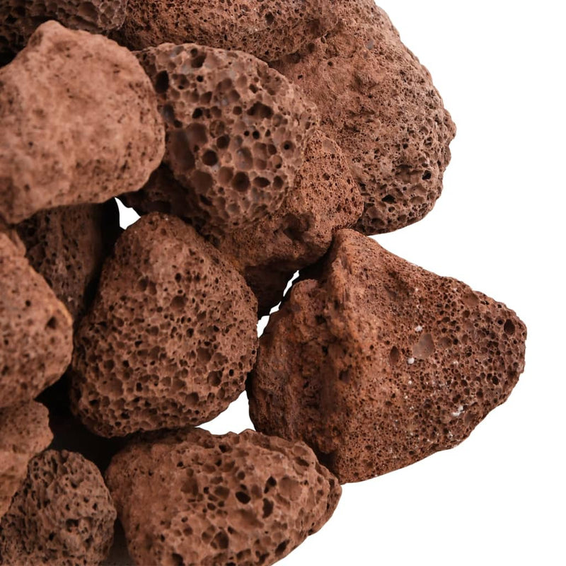 Roci vulcanice, 25 kg, roșu, 3-5 cm